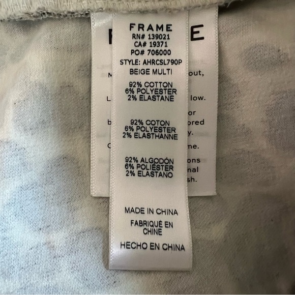 FRAME JEANS, Size 27, Ali High-Rise Cigarette Leopard Print Jeans, Excellent - Picture 11 of 13